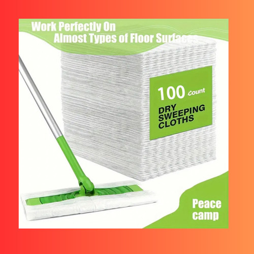 100x dry sweeping cloths - 100x, floor