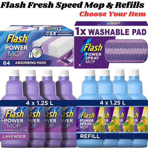 Flash fresh speed mop - speed, mop&refill