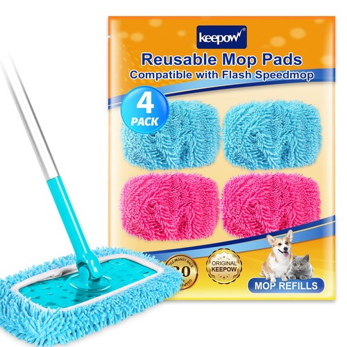 Keepow reusable mop pads - mop,