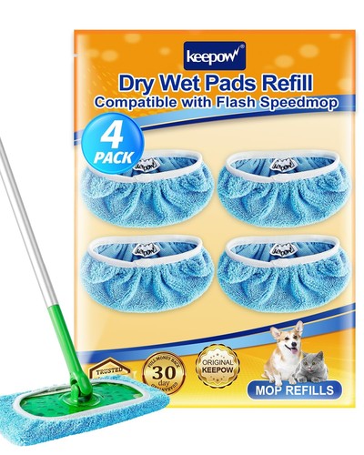 Reusable microfibre mop pads - reusable,