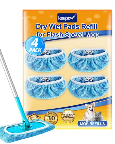 Keepow reusable mop - pads, for