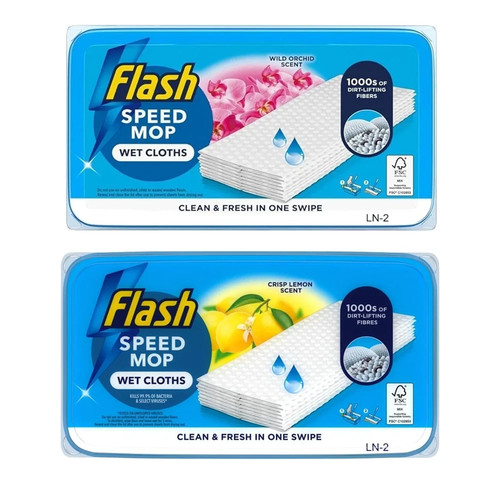 Flash speedmop wet cloths - wet,